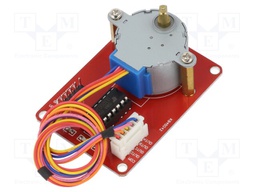 Motor: stepper; 5VDC; Shaft: D spring; 5mm; Kit: motor,motor driver