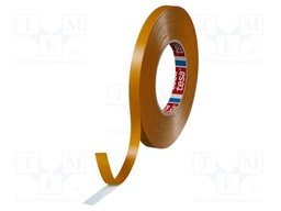 Tape: fixing; W: 12mm; L: 50m; D: 225um; V: double-sided; white; 60°C