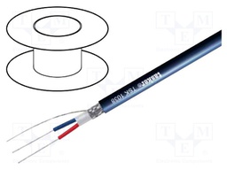 Wire: DMX; Core: stranded; 2x0,5mm2; Ø6.6mm; 110Ω; -15÷70°C