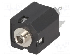 Socket; Jack 3,5mm; female; stereo; straight; for panel mounting