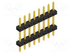 Connector: pin strips; pin header; male; PIN: 8; 2mm; THT; 1x8; 100V