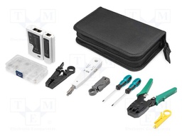 Kit: for lan networks service; bag; 9pcs.