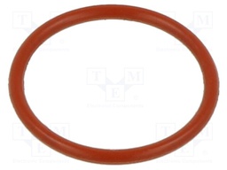 O-ring gasket; silicone; Thk: 2.5mm; Øint: 50mm; red; -60÷160°C