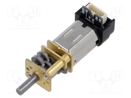 Motor: DC; with gearbox; HPCB 6V; 6VDC; 1.5A; Shaft: D spring; 210: 1