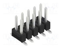 Connector: pin strips; pin header; male; PIN: 10; 2.54mm; SMT; 2x5