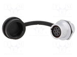 Socket; female; SF12; PIN: 7; IP67; 5A; soldering; 125V; 0.75mm2