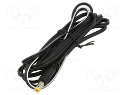 Cable; 2x0.52mm2; DC 5,5/2,1 plug,DC 5,5/2,1 socket; straight