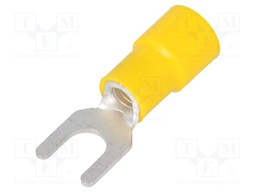 Fork terminal; M5; Ø: 5.3mm; 2.63÷6.64mm2; crimped; for cable
