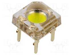LED Super Flux; white cold; 7.62x7.62mm; 35÷40lm; 120°; 150mA