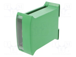 Enclosure: for DIN rail mounting; ABS
