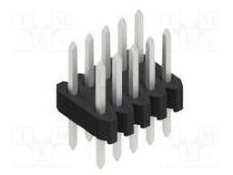 Connector: pin strips; pin header; male; PIN: 10; 1.27mm; THT; 2x5