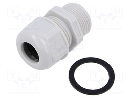 Cable gland; PG16; IP68; polyamide; light grey