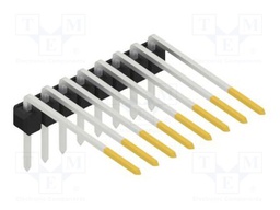 Connector: pin strips; pin header; male; PIN: 8; 2.54mm; THT; 1x8