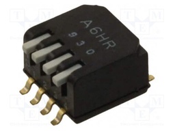 Switch: DIP-SWITCH; Poles number: 4; ON-OFF; 0.025A/24VDC; Pos: 2