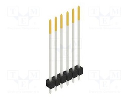 Connector: pin strips; pin header; male; PIN: 6; 2.54mm; THT; 1x6
