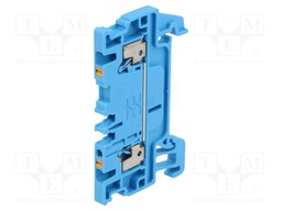 Splice terminal: rail; 1.5mm2; ways: 1; terminals: 2; blue; wemid