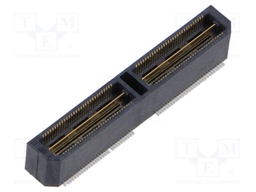 Mezzanine Connector, Ground Plane, Header, 0.5 mm, 2 Rows, 120 Contacts, Surface Mount