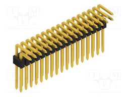 Connector: pin strips; pin header; male; PIN: 34; 1.27mm; THT; 2x17