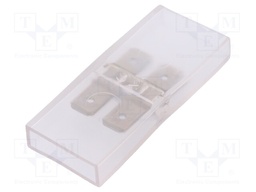 Connector: terminal block; 6.3x0,8mm connectors; max.75°C; 300V
