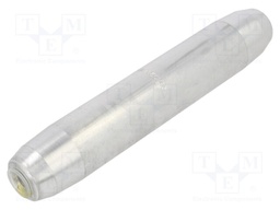 Tip: butt splice; non-insulated,reductive; aluminum; crimped