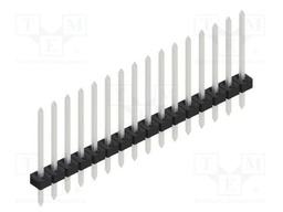 Connector: pin strips; pin header; male; PIN: 16; 2mm; THT; 1x16