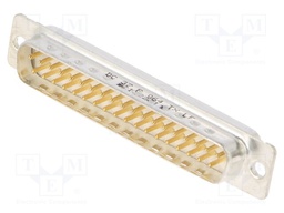 D Sub Connector, DB37, Standard, Plug, FCI D Series, 37 Contacts, DC, Solder Cup