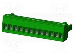 Connector: pluggable terminal block; plug; female; straight; 12A