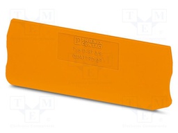 End piece; L: 36.5mm; W: 2.2mm; H: 81mm; Body: orange