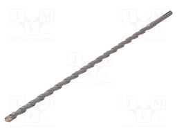 Drill bit; for concrete; Ø: 12mm; L: 450mm; metal; cemented carbide
