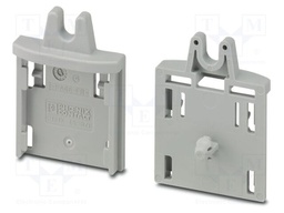 Fixing element; L: 9.8mm; W: 28mm; H: 21.6mm; Body: grey
