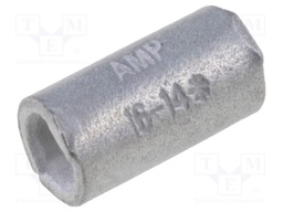 Butt splice; non-insulated; brass; 1.25÷2mm2; tinned; crimped