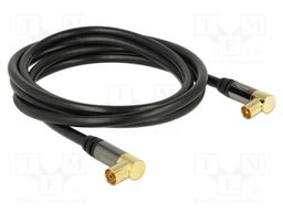 Cable; 2m; black; 75Ω