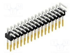 Connector: pin strips; pin header; male; PIN: 32; 2.54mm; THT; 2x16