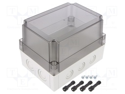 Enclosure: multipurpose; X: 130mm; Y: 180mm; Z: 125mm; MNX; grey; IK08