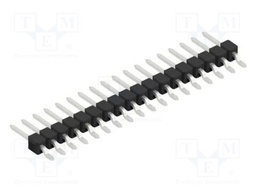 Connector: pin strips; pin header; male; PIN: 18; 2.54mm; SMT; 1x18