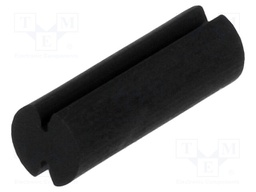 Spacer sleeve; LED; Øout: 5mm; ØLED: 5mm; L: 14.5mm; black; UL94V-2