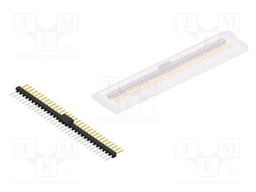 Connector: pin strips; pin header; male; PIN: 32; 2.54mm; SMT; 1x32