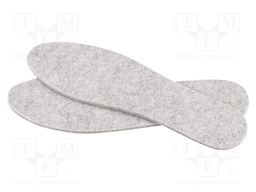 Inserts for shoes; Size: 44-45; felt
