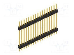 Connector: pin strips; pin header; male; PIN: 17; 2.54mm; THT; 1x17
