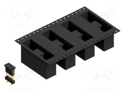 Connector: pin strips; pin header; male; PIN: 4; 2.54mm; SMT; 1x4