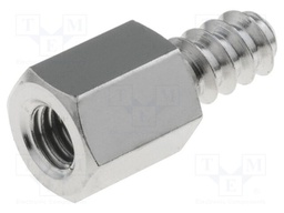 Screwed spacer sleeve; Int.thread: M4; 8mm; Ext.thread: ST4,2