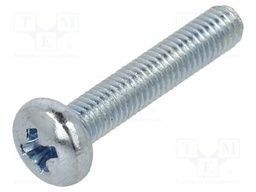 Screw; M3x16; Head: button; Phillips; PH1; steel; zinc; Øhead: 6mm