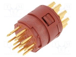 Connector: M23; PIN: 12; soldering; 100V; 7A; Series: EPIC