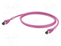 Patch cord; S/FTP; Cat 6a; RJ45,both sides; stranded; Cu; 0.5m
