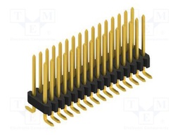 Connector: pin strips; pin header; male; PIN: 32; 1.27mm; SMT; 2x16