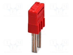 Bridge; PA; L: 13.5mm; ways: 2; W: 6.7mm; H: 3.7mm; Body: red
