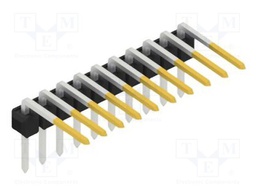 Connector: pin strips; pin header; male; PIN: 10; 2.54mm; THT; 1x10