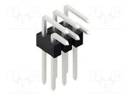 Connector: pin strips; pin header; male; PIN: 6; 2.54mm; THT; 2x3