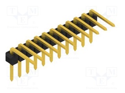 Connector: pin strips; pin header; male; PIN: 11; 2.54mm; THT; 1x11