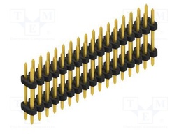 Connector: pin strips; pin header; male; PIN: 34; 2mm; THT; 2x17